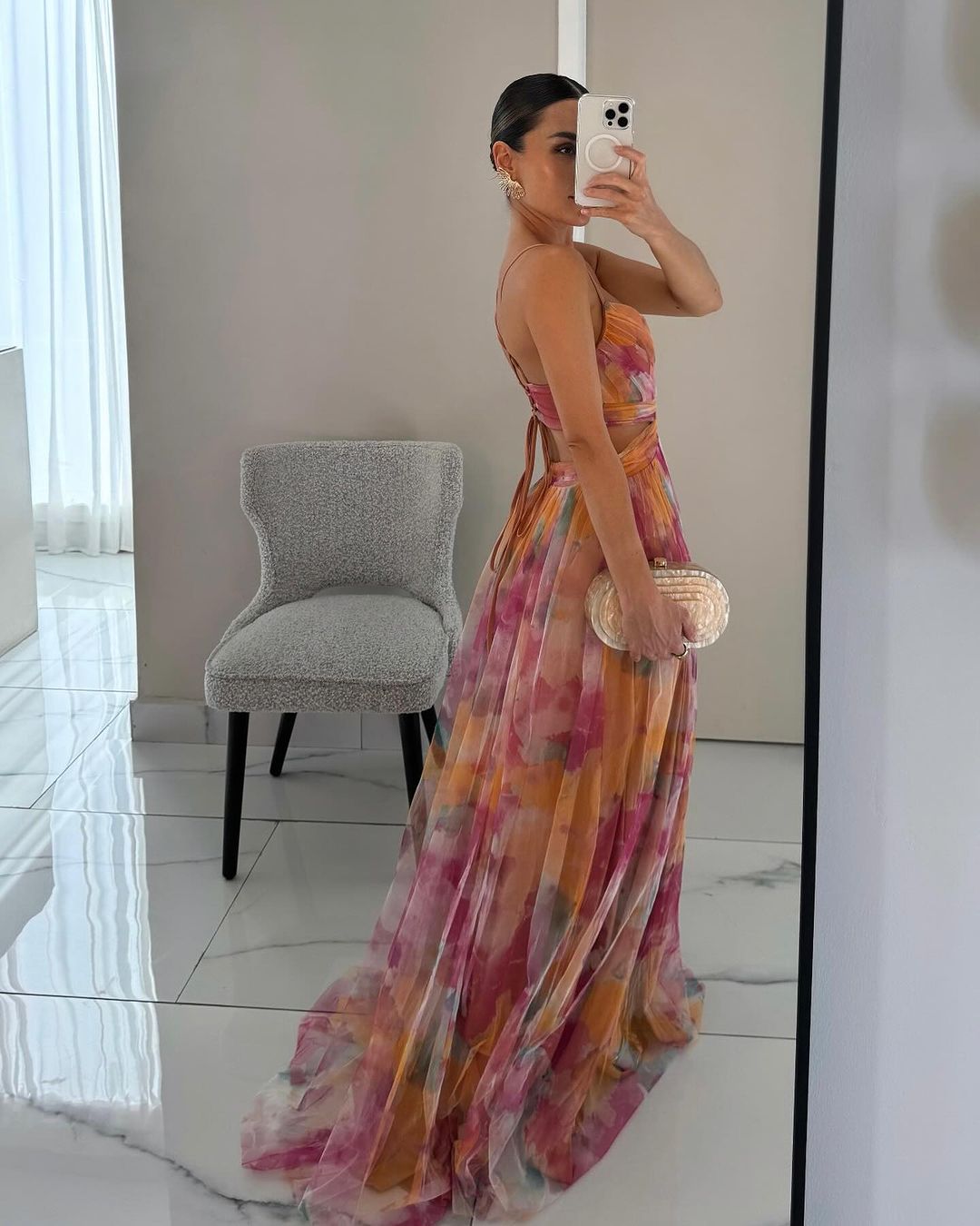 Frostin - long flower dress 4