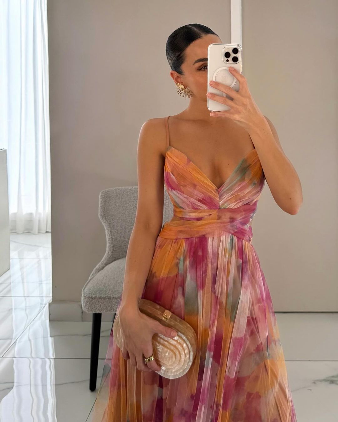 Frostin - long flower dress 3