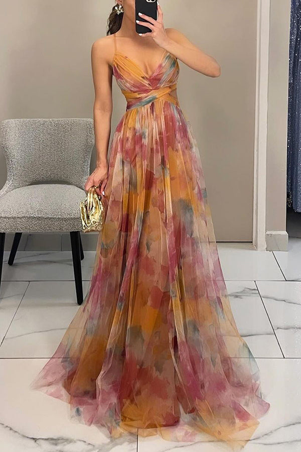 Frostin - long flower dress 5