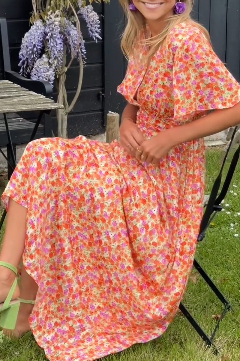 Pauline - long flower dress 5