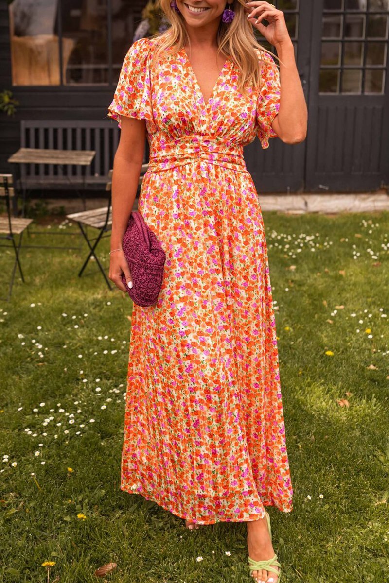 Pauline - long flower dress 1