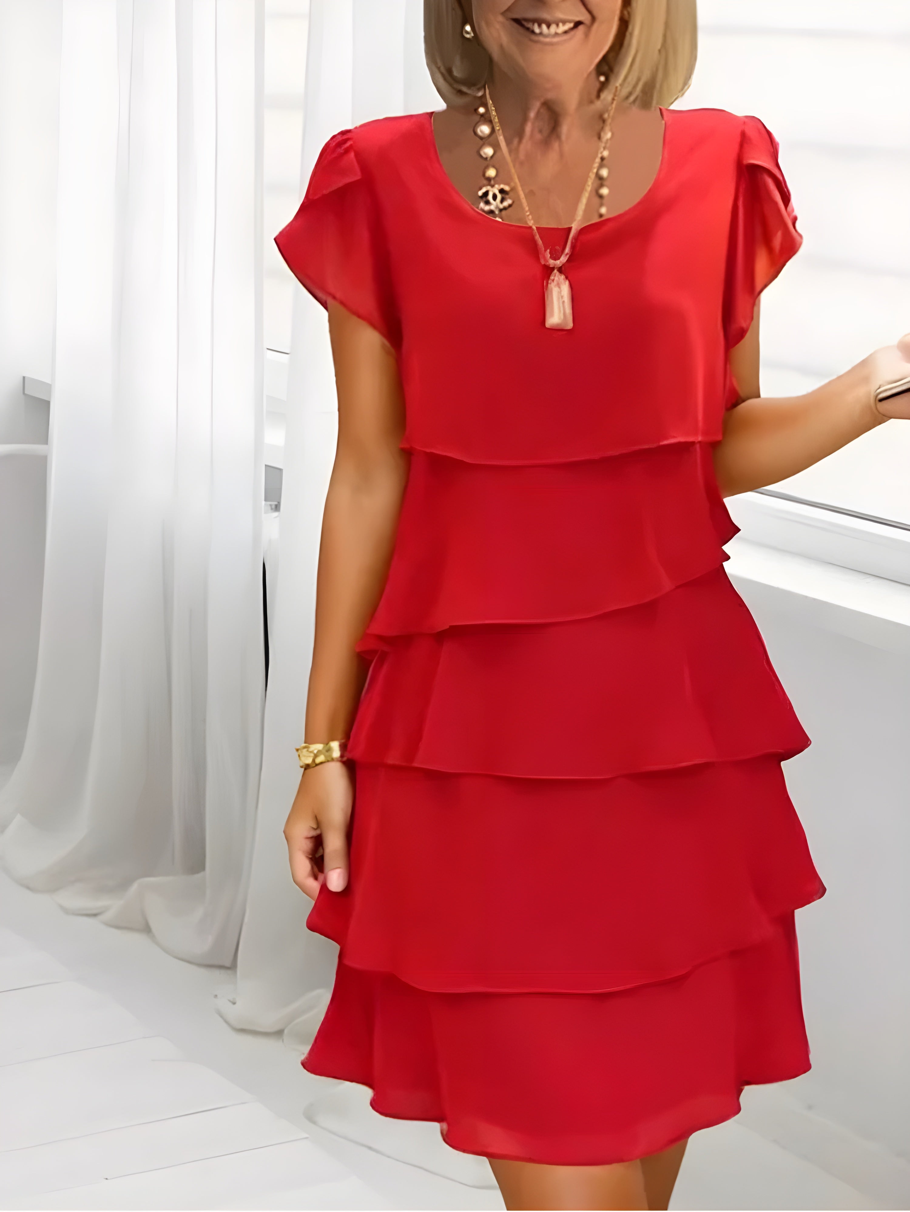 Polina | Luxury Dress - Red 2